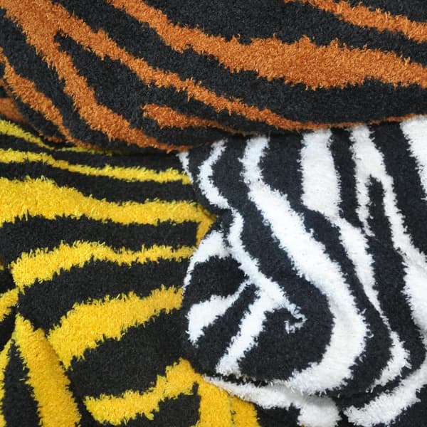Zebraprint Fleecetæppe, Blødt Varmt Polyestertæppe Til Sofa, Seng, Kontor, Rejser Og Picnics, Sort Og Hvid, 130 x 160 cm