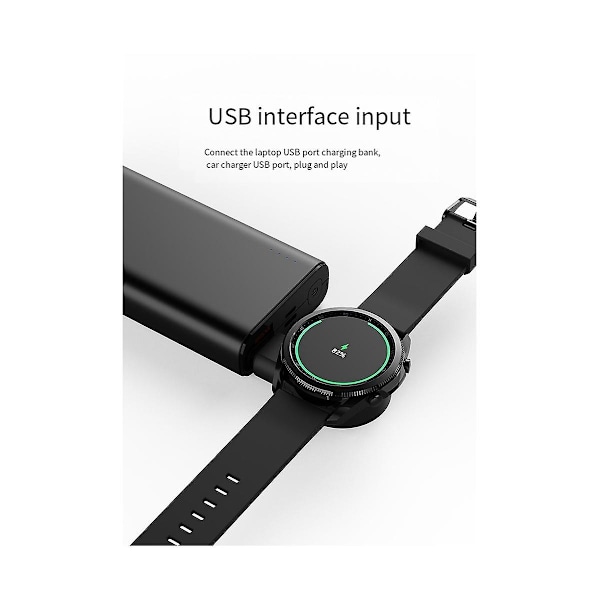 XJ-Trådløs Lommeur Lader Dock For Galaxy Watch 5/4/3 Watch 3 Active 2 Bærbar Usb Port Lading