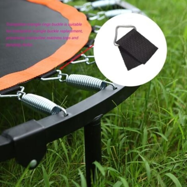 20-pack Triangulära Ersättningsöglor för Trampolin, Förstärkta V-ringar för Trampolinreparation