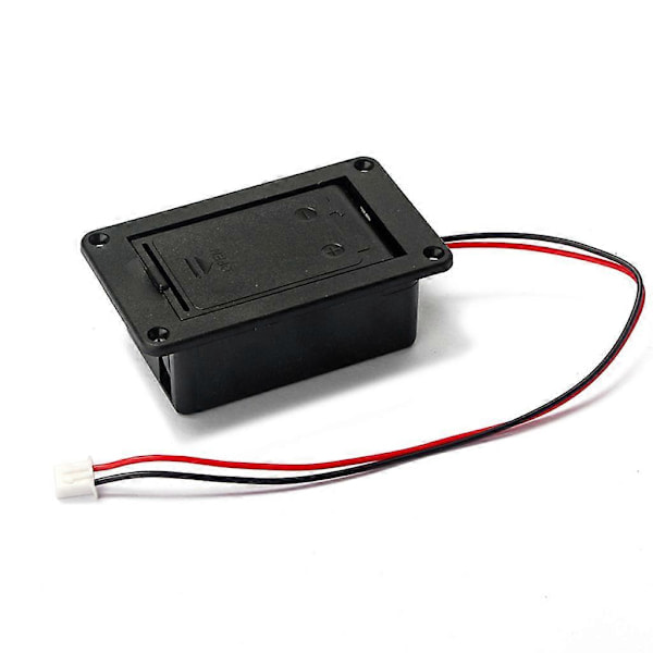 1 st 9V Batterihållare Fodral Box Skydd För Gitarr Bas Aktiv Pickup Kontakt