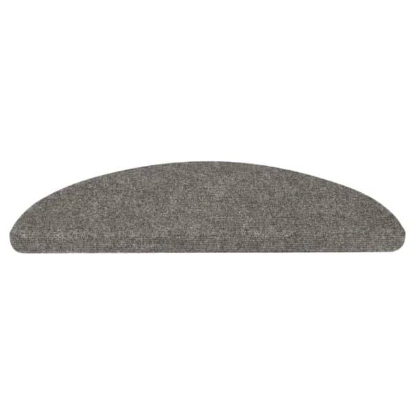 vidaXL Trappetrinnmatter selvklebende 10 stk grå 65x22,5x3,5 cm Grå Grå