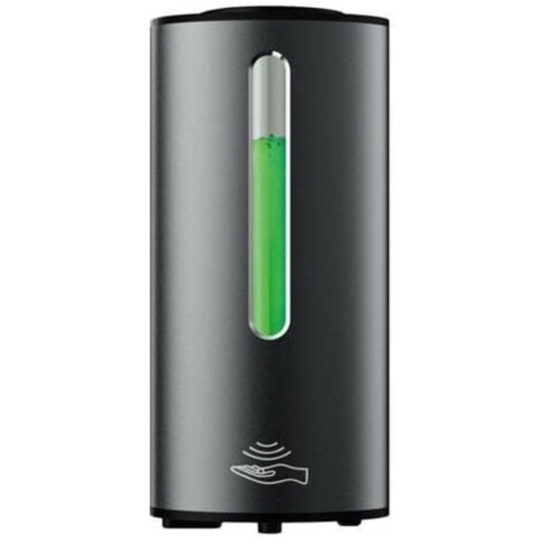 Automaattinen nestesaippua-annostelija, seinään asennettava, kaupallinen, mattamusta, suuri kapasiteetti 380 ml