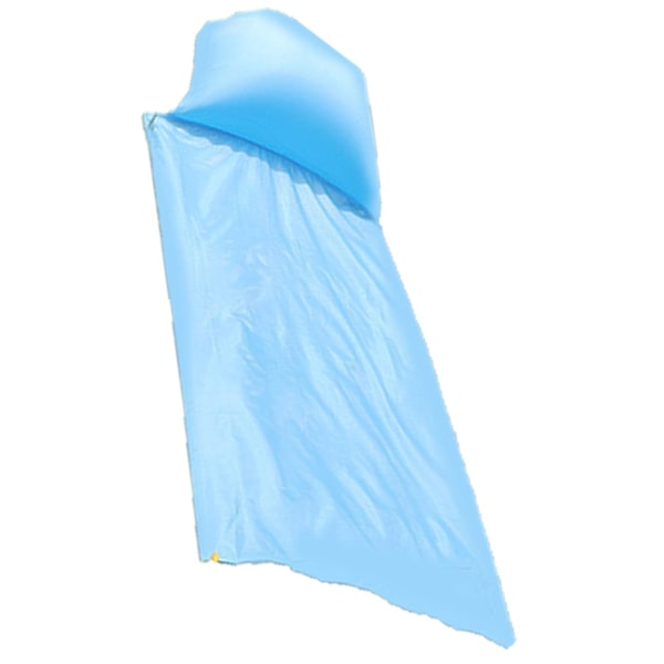 XJ-Piknikteppe for én person i lyseblått med oppblåsbar pute og vanntett oppbevaringsveske - 85x210cm / 33.5x82.7in