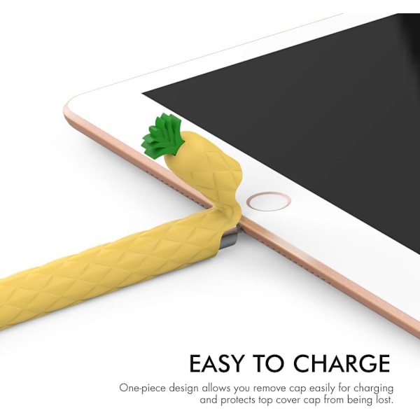 XJ-Kotelo Apple Pencil 1. sukupolvelle, pehmeä silikonikotelo söpöllä hedelmäkuviolla, suojaava lisävaruste