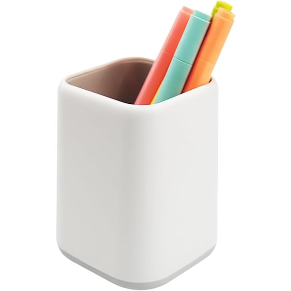 XJ-Penholder til skrivebord, Skandinavisk design, skrivebordsorganisator, makeupbørsteholder til skole, hjem, kontor (grå)