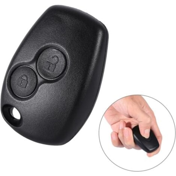 Nøglehus 2 Knapper uden Blad Kompatibel med Renault Clio 3, Twingo 2, Master 3, Kangoo 2