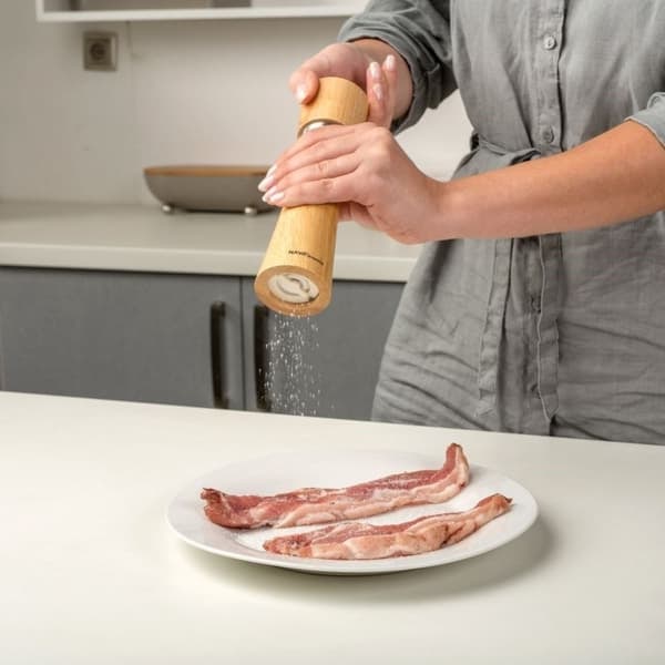 XJ-Bambusmølle med keramisk kværn til peber og salt