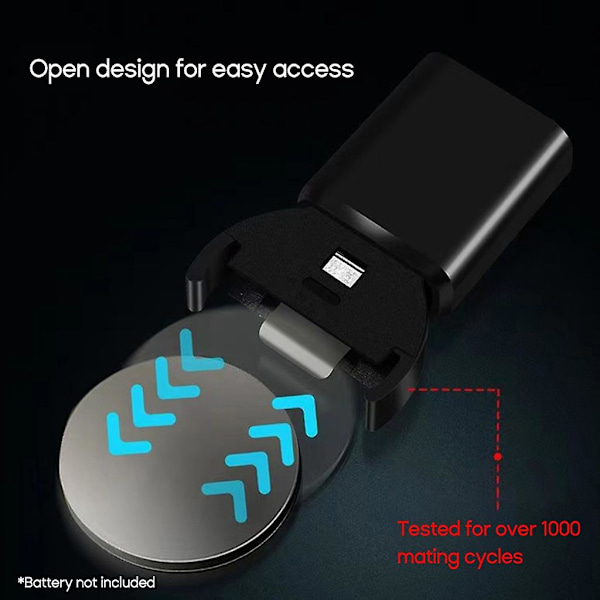 XJ-Mini litiumknappcellebatteri USB C-lader for Lir2032, lir1632, lir
