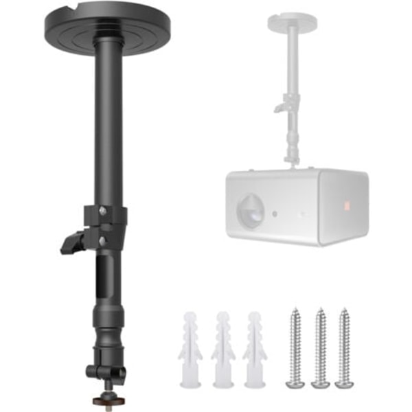 Universelt veggfeste for projektor, Mini veggfeste for projektor, Lite projektorfeste for projektorer CCTV DVR-kamera med 360° roterende hode og gjenge