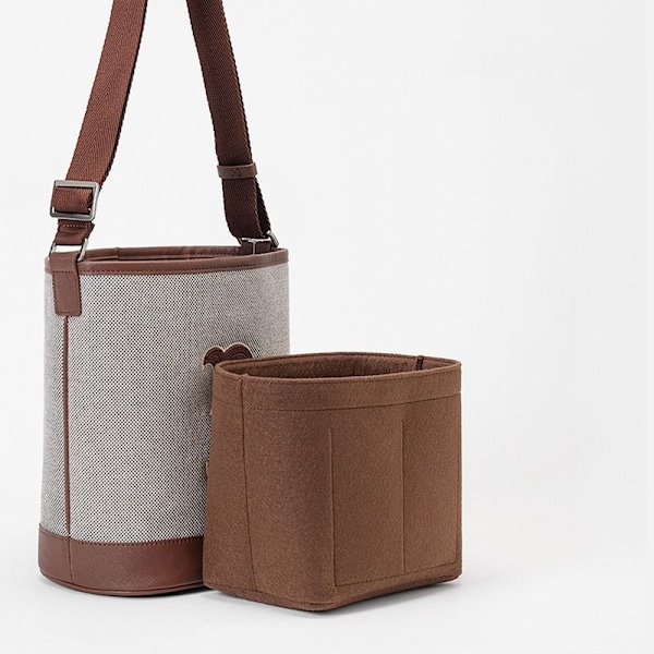 XJ-Bucket Taske Indsats Taske Linner Taske BRUN 1 1 brun