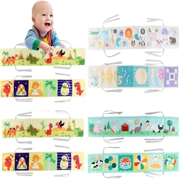 Baby Sensorisk Stoffbok 3 3 3[XJ]