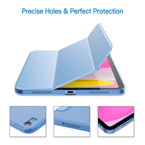 iPad (A16) 11./10. generation (2025/2022), Slim Stand Hard Shell Cover (Blå)