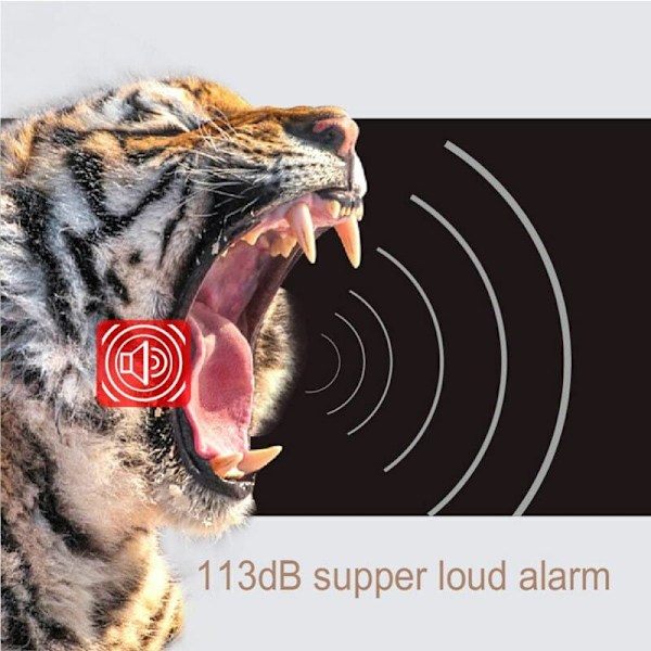 XJ-Cykelalarm, stöldskydd för motorcykelfordon med fjärrkontroll, 113 dB superhögt (1-pack)