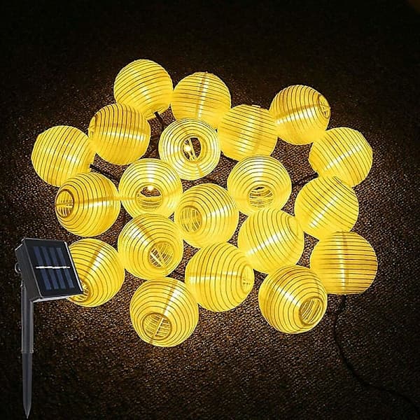 Solar LED Lykt Lyslenke, IP65 Vanntett 2