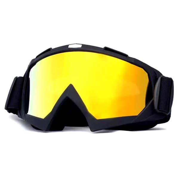 XJ-Skibriller Guld Spejlglas Mat Sort