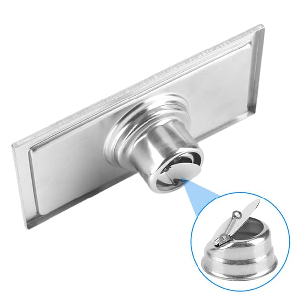 20x10cm Rectangular Stainless Steel Floor Drain for Bathroom Shower Kitchen Drain Grate
