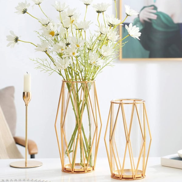XJ-Gull Vase, dekorasjoner for stue Vase for blomster og planter A