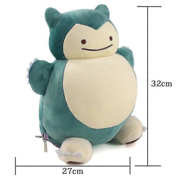 Snorlax Plyslegetøj Udskiftelig To Stilarter Blødt Kæledyr Dukke Ditto Vendbar Figur Pude Børnegave