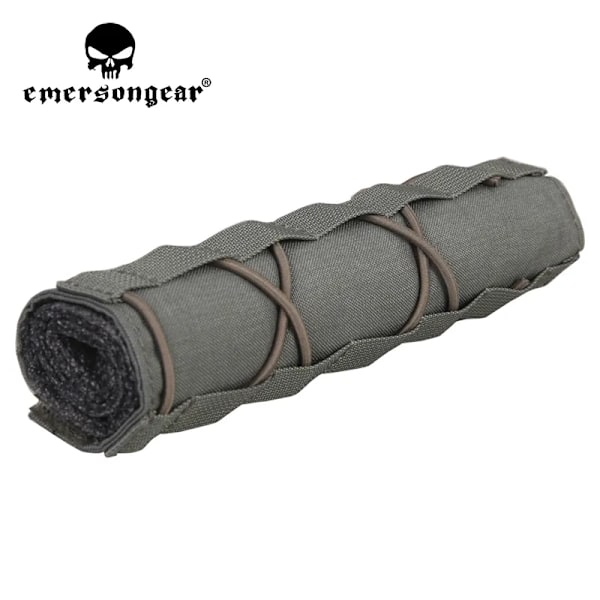 Emersongear Taktisk 22cm Airsoft Lyddæmper Cover Lyddæmper Beskyttende Klud Værktøjspanel Muffler Etui Taske Pose Jagt Tube Gear