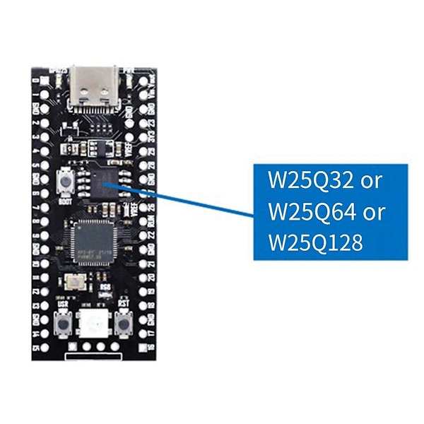 XJ-Moderkort För Rp2040 Kärnkort Kompatibel Rp2 Pico Micropython Multifunktionsmodul,b
