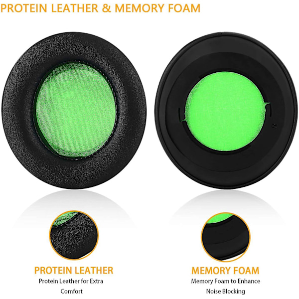 XJ-2 stk Erstatning Memory Foam Øreputer Putetrekk For Pro V2 Oval Øre Hodetelefon