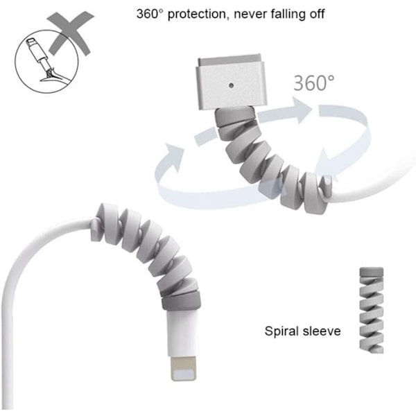 35 stk. kabelskærm opladerkabelskærm til Type-C oplader Lightning oplader Alle telefoner Ladekabel Musekabel USB-kabel Tilfældig farve