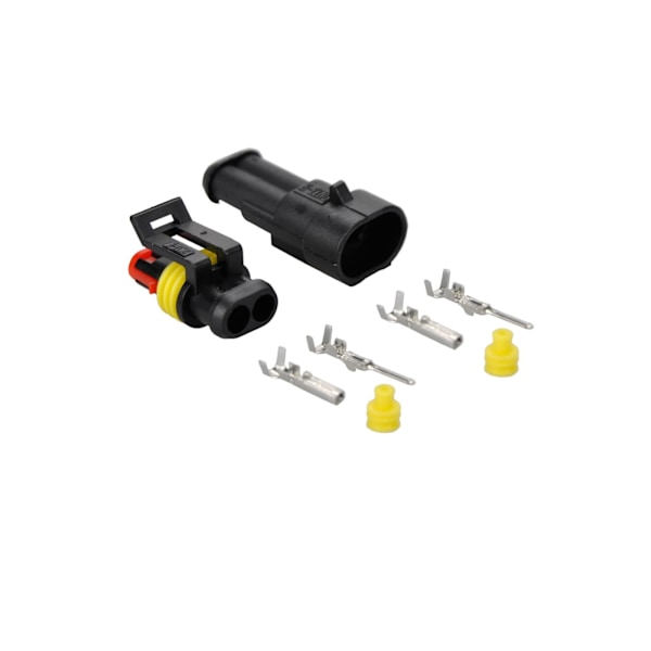 XJ-10 Kit Vanntett Elektrisk Kontakt 1,5 mm Serie Terminaler Vannresistent (2 Stift)