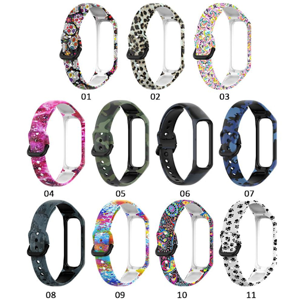 XJ-Färgglada silikonarmband för Samsung Galaxy Fit 2