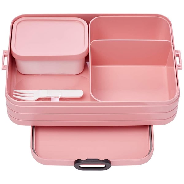 XJ-Ta en pause matboks Stor, rosa, 1500 ml