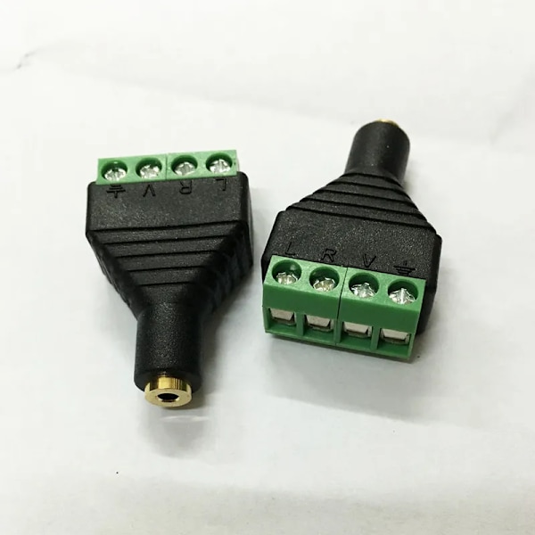 Engros 1 stk. CCTV BNC-stik DC-strømstik 2,5 mm 3,5 mm han hun Audio Video Balun System Sikkerhedsadapter Coax CAT5 RJ45 USB-stik