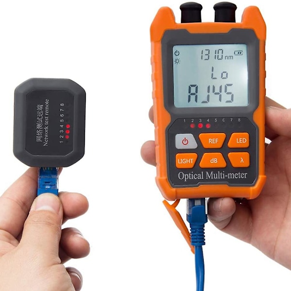 XJ-Fiber Optisk Kabeltester Bærbar Optisk Effektmåler /sc/st Universelt Interface Fiber Tester Indbygget