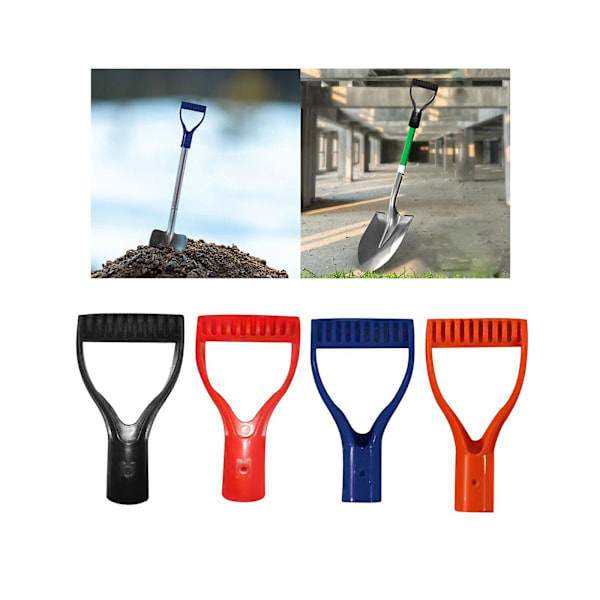 Spade Handle Y Handle Replacement Handle for Shovel for Garden Tools Black 9.5cmx18cm