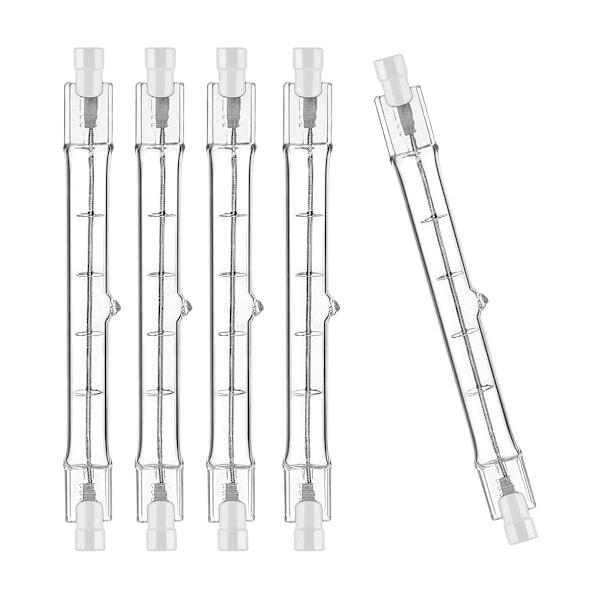 5 st R7s Halogenlampor 118mm, 1000W 230V, R7s Halogenlampfästen 118mm, R7s Halogenlampor Justerbara Halogenlampfästen