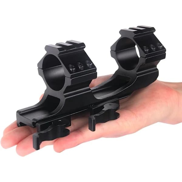 1\" High Profile Double Ring Scope Mount 25.4mm/30mm Scope Mount Quick Release 20mm Picatinny Weaver Rail
