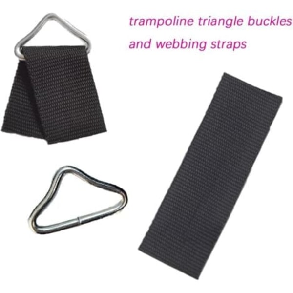 20-pack Triangulära Ersättningsöglor för Trampolin, Förstärkta V-ringar för Trampolinreparation