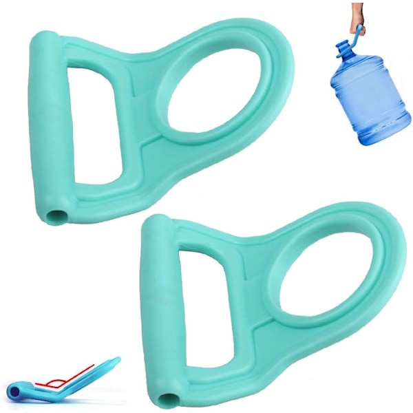 XJ-2-PACK Avansert Ergonomisk 2. generasjons 5 gallons drikkevannsflaske håndtak flaskebærer løfter