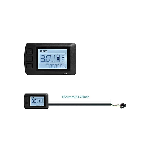 XJ-Ebike Lcd-m3 Display 24v36v48v Sm Kontakt Display Lämplig För Elcykel Smart C