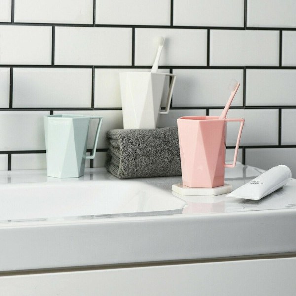 XJ-Mugg i Plast, Geometrisk - Mintgrön