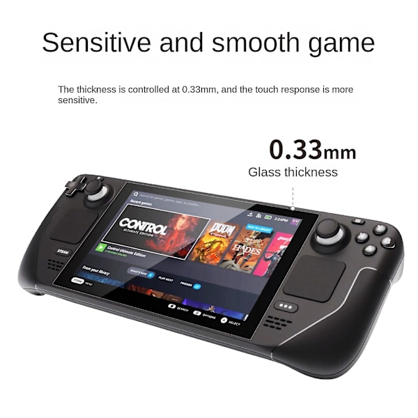 XJ-2stk Härdat Glas Skärmskydd Anti-fingeravtryck för Spelkonsol