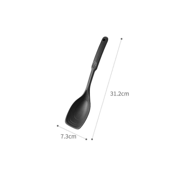 Silikon Kokeskje, non-stick slikkepott og solid skje sett med dyp bolle og måling for miksing
