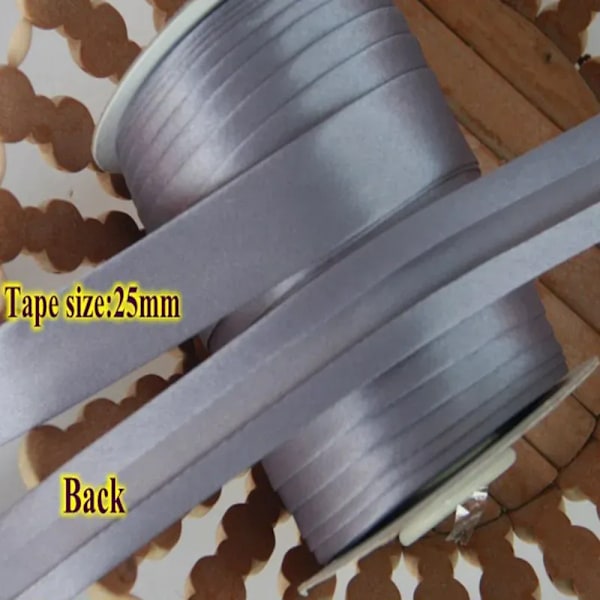 25mm (1\") satin blankpressad enkelvikt polyester snedslåband bordsduk plagg quilt hantverk sömnadstillbehör