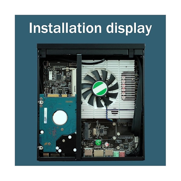 XJ-Dx01 Mini Itx Stationär Dator Chassi Tunt Halvhögt Datorchassi Usb2.0 Datorlåda Med