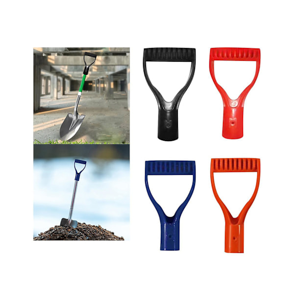 Spade Handle Y Handle Replacement Handle for Shovel for Garden Tools Black 9.5cmx18cm