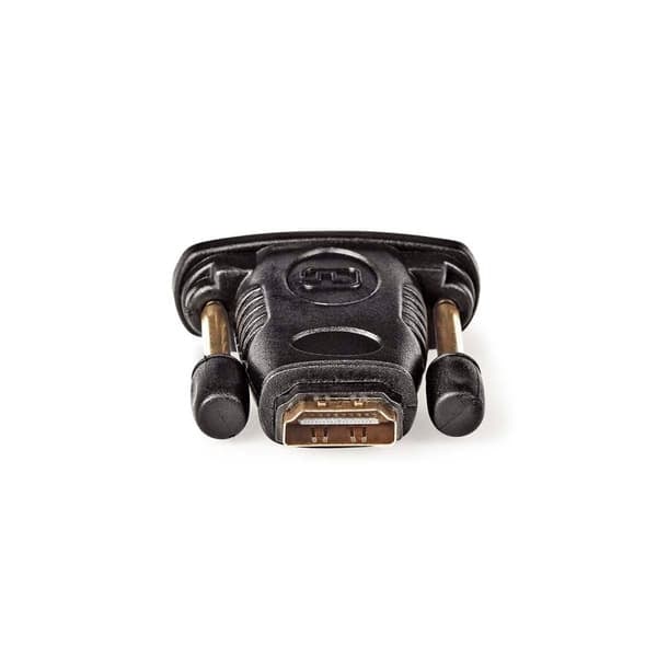 XJ-HDMI™ Adapter | DVI-D 24+1-Pin Hann | HDMI™ Utgang | Nikkelbelagt | Rett | ABS | Svart | 1 stk. | Eske