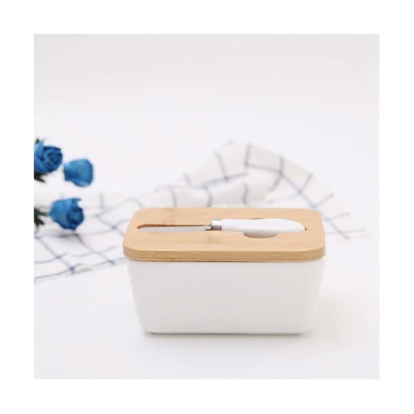 Food Container Ceramic Butter Dish Nordic Style Butter Box Storage Container Candy Box