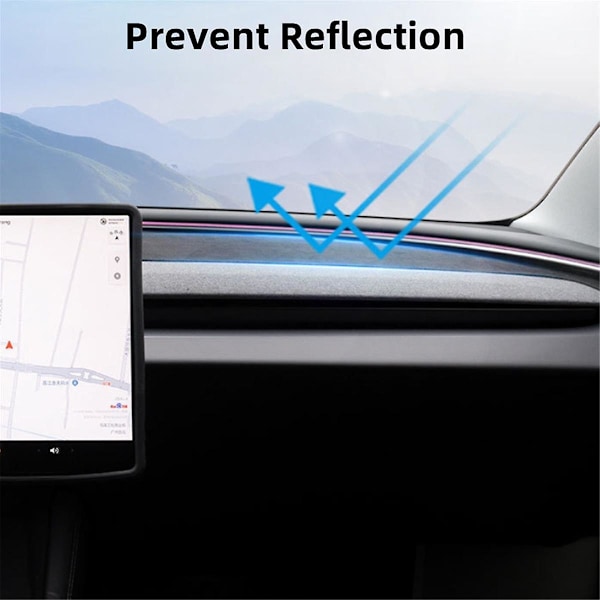 XJ-För 2024 Instrumentbräda Skydd Pad Solskydd Anti-uv Dash Mat Solskyddande Non-Cover
