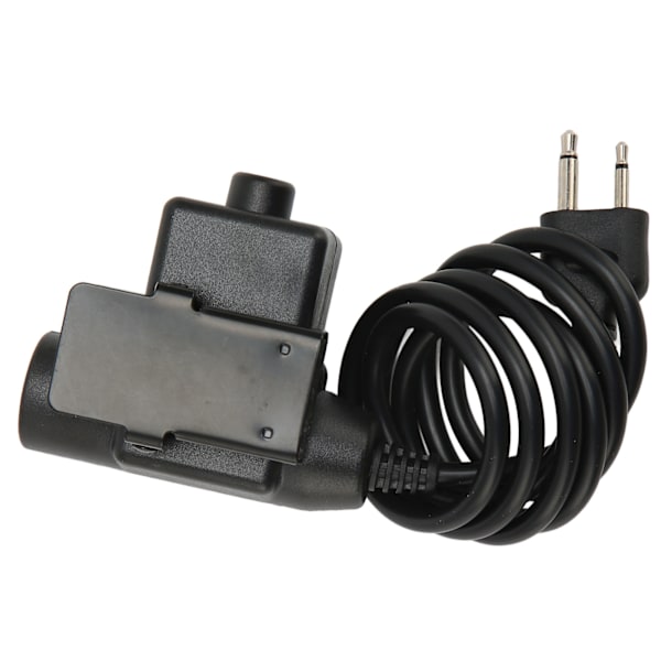 XJ-MH U94 PTT-adapter Förstärkt PU-kabel Push-to-Talk Militär adapterkabel med 2-stiftskontakt för Vertex för ICOM-radio