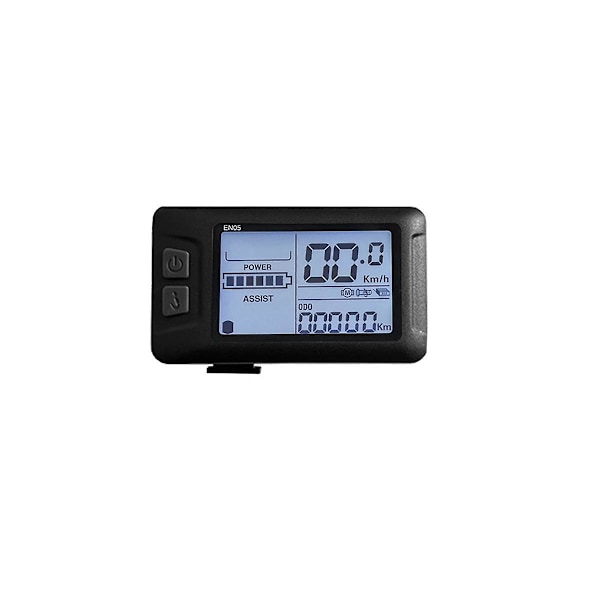 XJ-Ebike Lcd-en05 Display Kontrol 24/36/48v Speedometer Ledningsført Sm Stik Cykeltilbehør