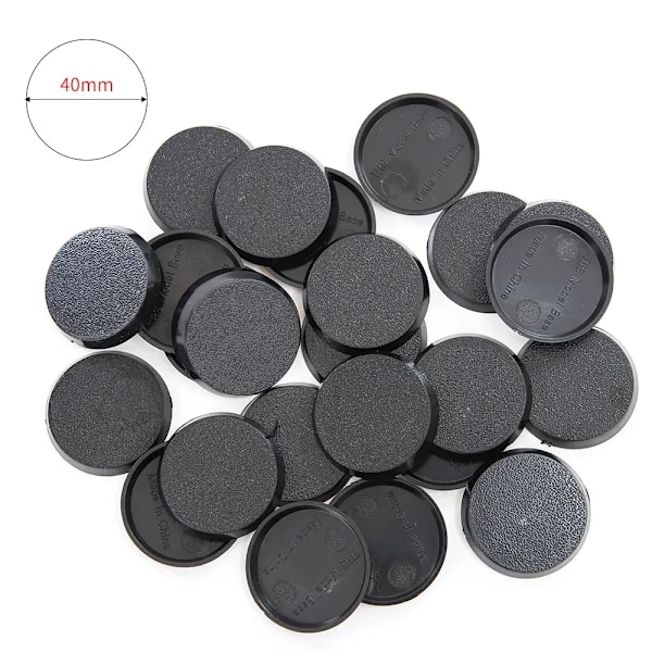25mm/32mm/40cmm Pyöreät Muoviset Mallipohjat Sotapeleihin Pöytäpeleihin DIY Lelu Pienois Malli Ihmisten Pohja 20kpl/40kpl/60kpl