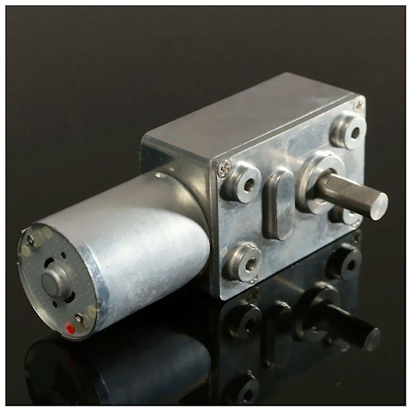 XJ-Gw370 12v 6rpm Reversibel Høj Orm Gearmotor Moment Turbo DC Motor 35a